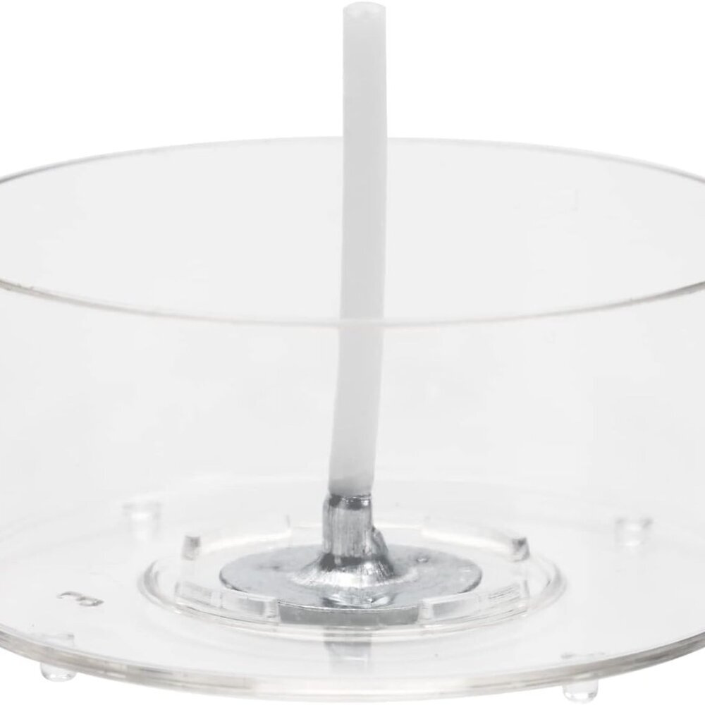 Tea Light Candle Cups, 50pcs Clear Polycarbonate Plastic Empty TeaLight Mold Tin